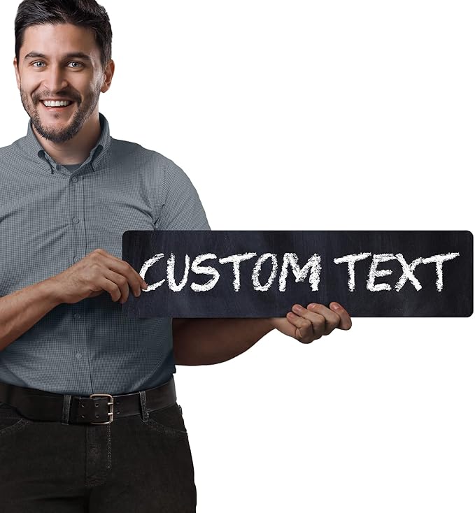 Custom Sign, Custom Street Sign, 11 Font Colors, 13 Font Styles, 4 Hole Options - Image 2