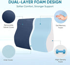 AHUAWA Back Support Pillow for Recliner Chair, Memory Foam Couch Back Cushions - Image 2