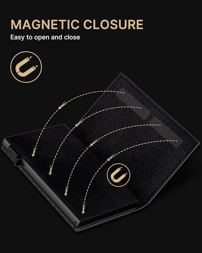 typecase Mens Wallet Card Holder: Pop Up Aluminum Case, Genuine Leather - Image 7