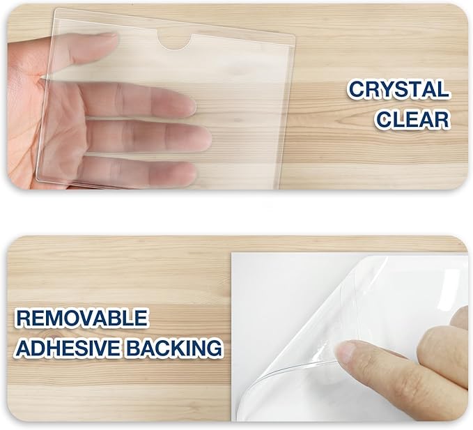H4D 48 Pack Labels for Storage Bins, Tote Label Pockets for Organizing Storage - Image 8