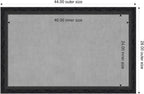 Amanti Art Black Framed Magnetic Board 28x44 Large Vision Board - Image 2