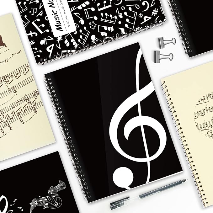 MAXCURY Blank Sheet Music Composition Manuscript Staff Paper Art Music Notebook - Image 9