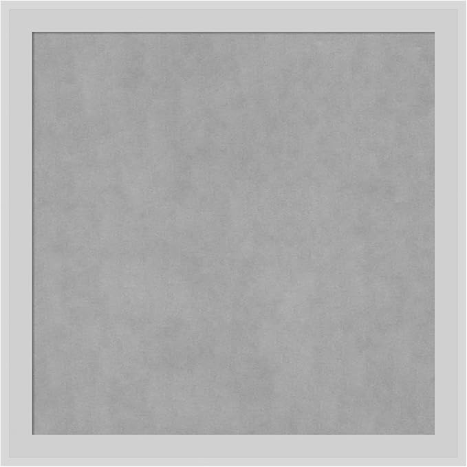 Amanti Art Silver Framed Magnetic Board 13x13 X-Small Vision Board by AmantiArt