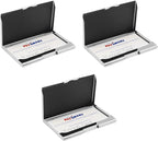 Stephanie Imports Set of 3 Slim & Minimalist Metal Business Card Holder Unisex - Image 3