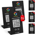 HotLabel – Google Review Stand 3-Pack + Bonus Google Review Tap Card 3-Pack – by Hotlabel