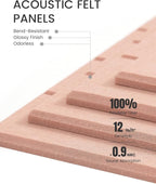 Fluxynara Felt Bulletin Board Tiles Large 48" x 36" Cork Board Alternative-12 - Image 4