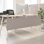 Bush Business Furniture 70W Desktop Privacy Screen in Warm Beige, Desk Mounted - Image 3