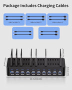 270W Charging Station for Multiple Devices, 20-Port USB Fast Charging Station - Image 8
