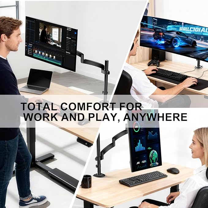 WALI Single Long Monitor Arm - Image 6