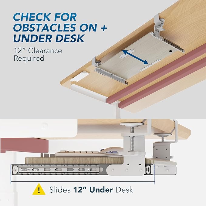 AX WABER Keyboard Tray Under Desk Pull Out - Image 6