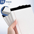 10 Pack of Legal Pad Writing Pads 5" x 8" Notepad 80gsm Recycled Paper Small - Image 5