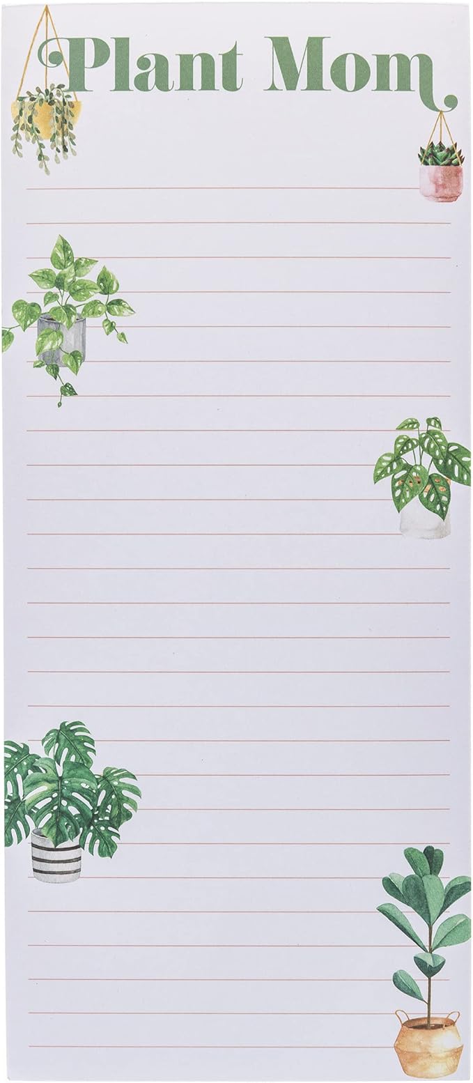 Graphique “Plant Mom” Magnetic Notepad | 100 Tear-Away Sheets | Grocery by GraphiquedeFrance