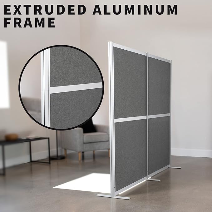 VIVO Modular Wall System, 2 PET Panels, Modern Professional Office Cubicle - Image 6