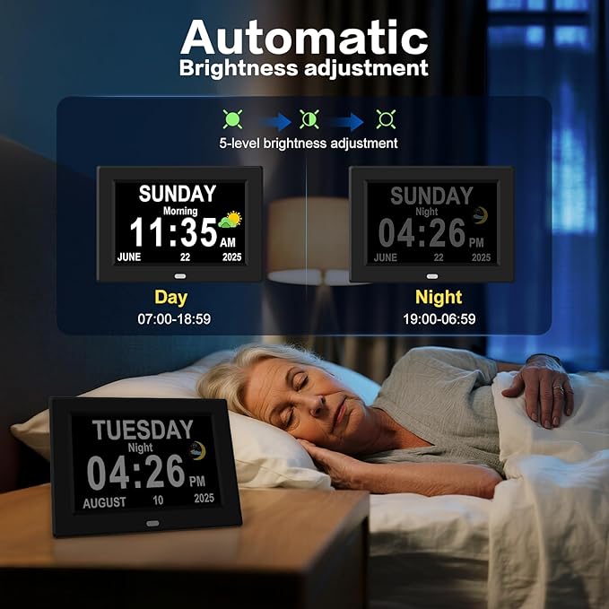 10'' Large Display Digital Alarm Clock - Image 6