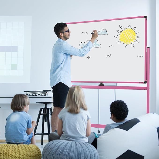 Large Dry-Erase Rolling Magnetic Whiteboard - Image 8