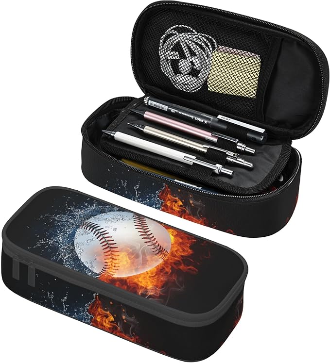 YIJIUWKIS Sports-Themed Baseball Pencil Case by YIJIUWKIS