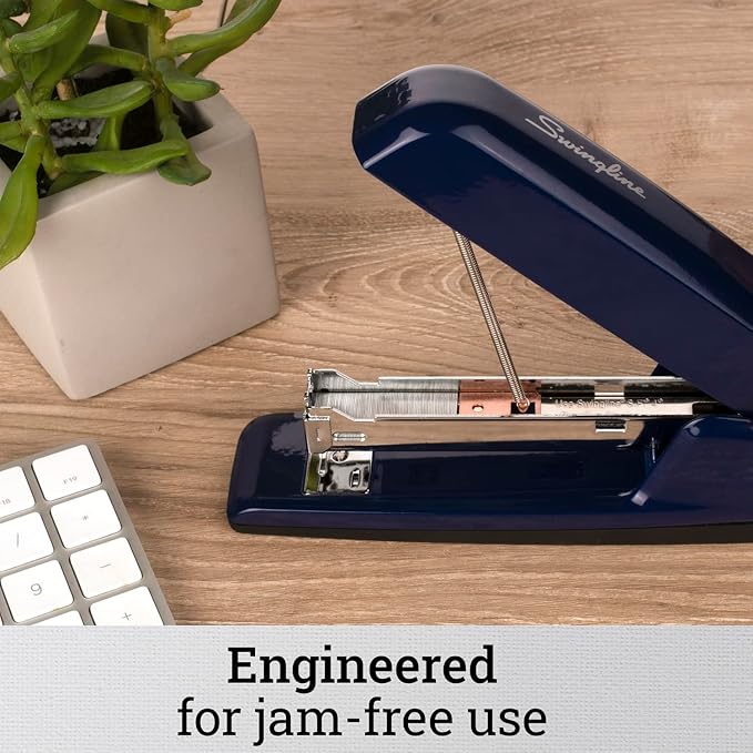 Swingline Stapler, 30 Sheet Capacity, 747 Business Stapler, Jam Free, Royal Blue - Image 4