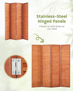 JOSTYLE 6ft Folding Privacy Screens 4-Panel Freestanding Room Dividers - Image 7