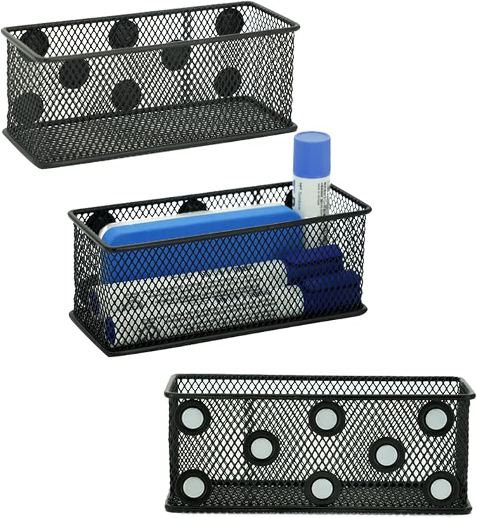 Neudeco Magnetic Locker Organizer and Accessories，Wire Mesh Magnetic Storage - Image 3
