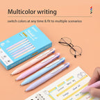 Lekreo Multi-color Ballpoint Pens, 4-in-1 Colored Pens 0.7 Medium Fine Point - Image 5