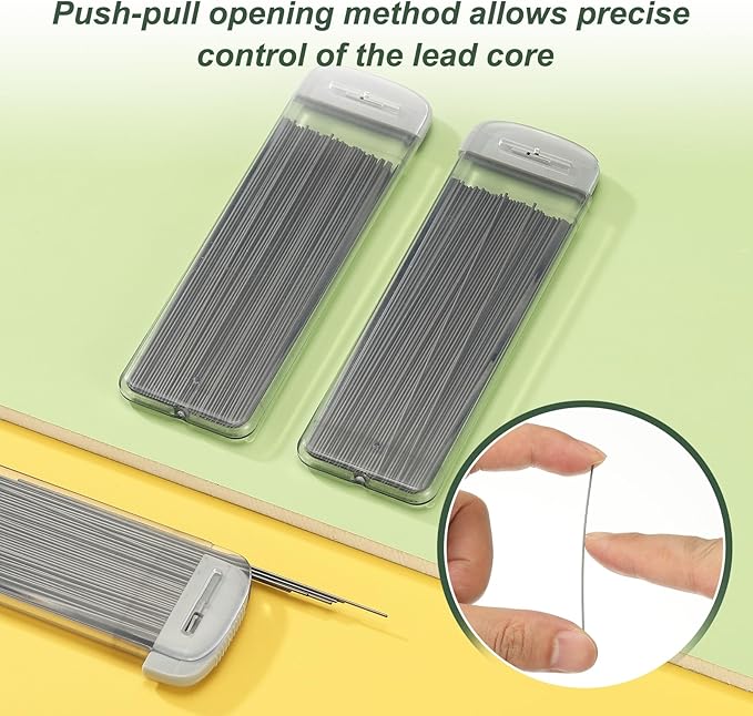 PATIKIL 600Pcs HB Mechanical Pencil Lead, 0.7mm Black Lead Refill Break - Image 4