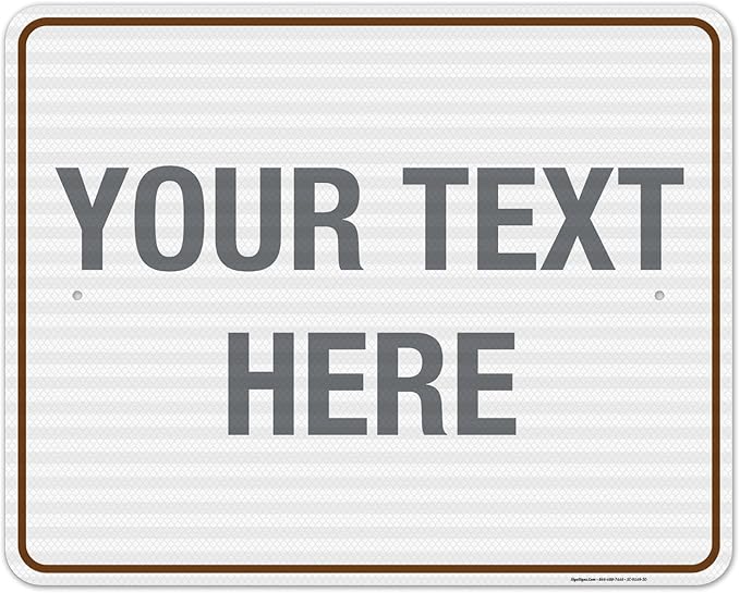 Custom Sign, Personalized Metal Signs, Customize by SigoSigns