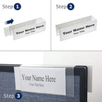 20-Pack 8.5" x 2.5" Acrylic Name Plates - Image 2