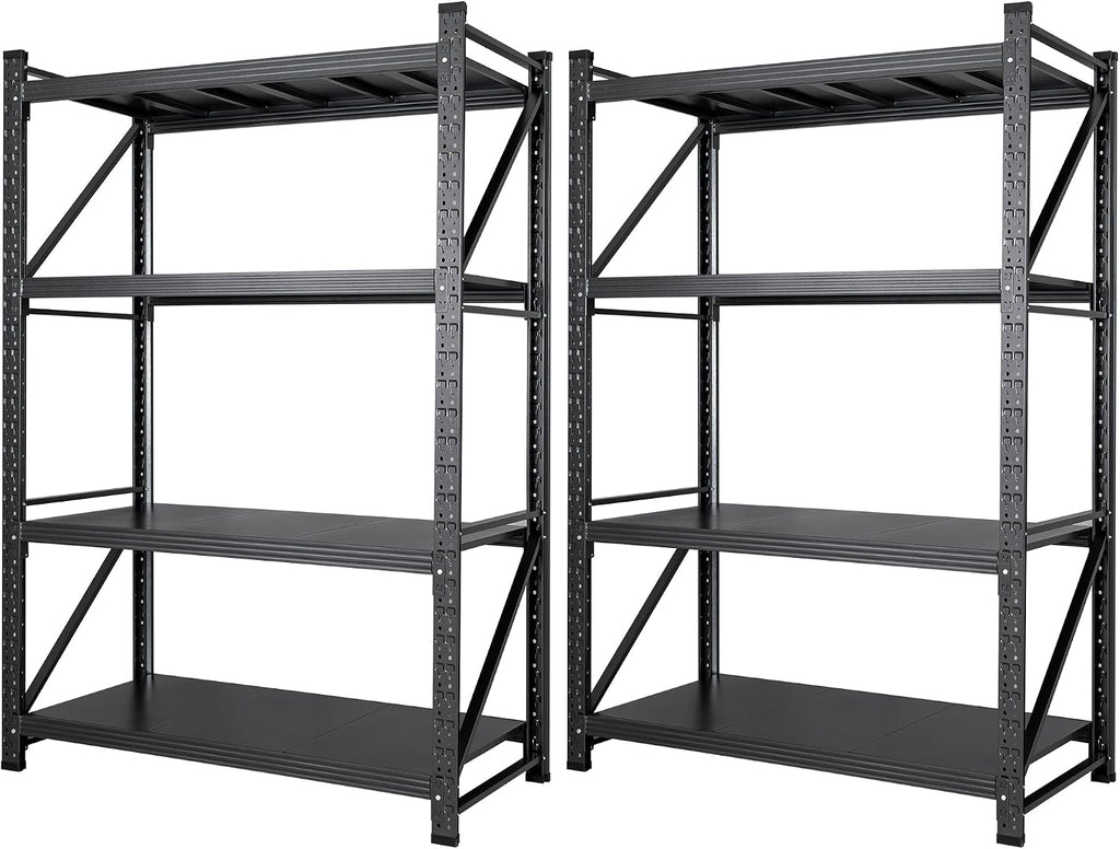 set of 2 metal storage shelves, 48” wide, main product view