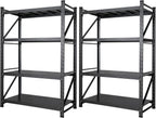 set of 2 metal storage shelves, 48” wide, main product view