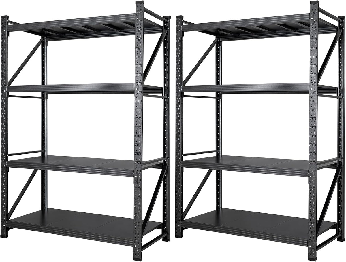 set of 2 metal storage shelves, 48” wide, main product view
