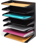 Huron Desktop Horizontal 7-Slot Legal File Binder Organizer Storage Letter Tray by Huron