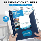 Teling 24 Pcs Clear Front Report Covers - Image 2