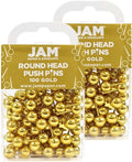 JAM PAPER Colorful Push Pins by JAMPaper