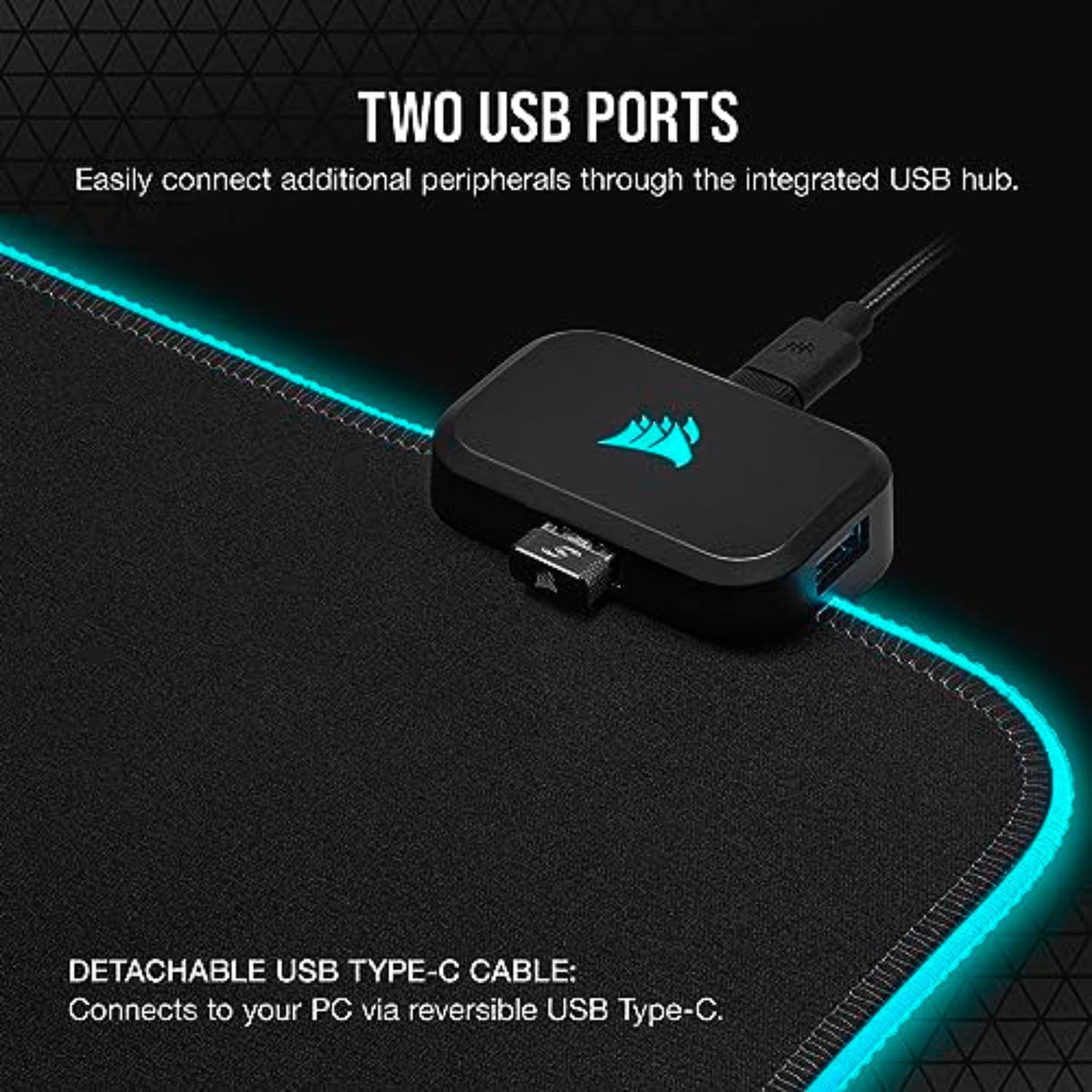 Corsair MM700 RGB Extended 3XL Cloth Gaming Mouse Pad/Desk Mat – Black