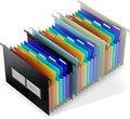 ThinkTex Plastic Expanding Hanging File Folders, 7 Innovative 1.2" Accordion by ThinkTex