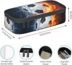 HKHEHOP Soccer Ball Cool Sport Pencil Case Big Capacity Storage Pencil Pouch - Image 6