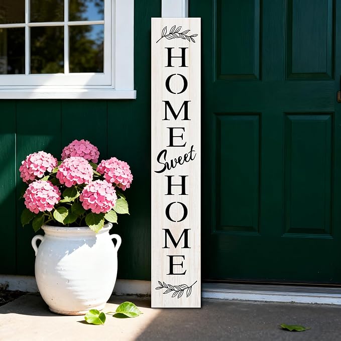 Farmhouse Wooden Welcome Sign Stand - Image 7