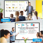 H-Qprobd 48"x30" Magnetic White Board Dry Erase Wall Mount Whiteboard - Image 7