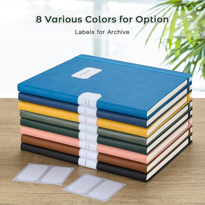 College Ruled Notebook, A4 Hardcover Leather Notebook - Image 6
