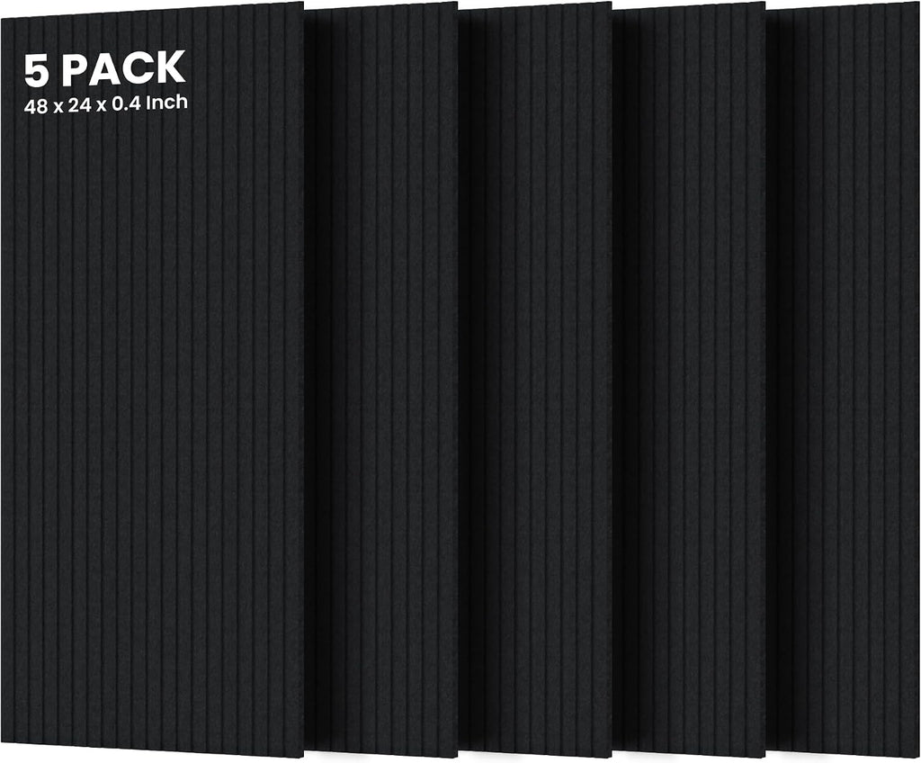 5 Pack Acoustic Panels, Premium Wall Sound Absorbing Panels, Decorative Sound