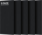 5 Pack Acoustic Panels, Premium Wall Sound Absorbing Panels, Decorative Sound by TO-TH