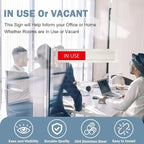 Vacant/In Use Privacy Sign for Home Office Restroom Conference Hotels Hospital - Image 3