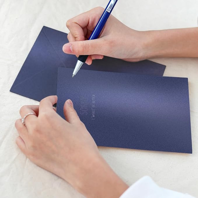 100 Sheets Navy Blue Shimmer Cardstock 8.5 x 11 Blue Paper, Goefun 80lb Card - Image 5