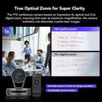 NEARITY V410 NDI PTZ Camera, 2K 10x Hybrid Zoom Video Conference Webcam - Image 3