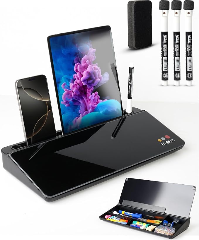 HURUC Small Glass Desktop Whiteboard - Image 8