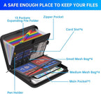 ENGPOW Accordion File Organizer, Fireproof Expanding File Folder - Image 5