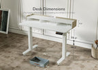 Claiks Standing Desk with Drawers, Stand Up Electric Standing Desk Adjustable - Image 3