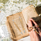 10 Set Christian Religious Gifts Bulk Include Bible Verse Pens and Inspirational Bookmarks Scripture Quote Bible Study Group Church Gifts for Christian Pastor (Bamboo)