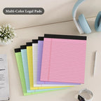 Nichela 6 Pack Legal Pads 8.5 x 11 Colored Note Pads 8.5 x 11 Pink Notepad - Image 6