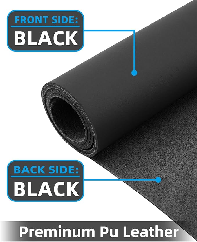 Leather Desk Pad Protector, Large Desk Mat, Mouse Pad, Non-Slip PU Leather Desk - Image 2